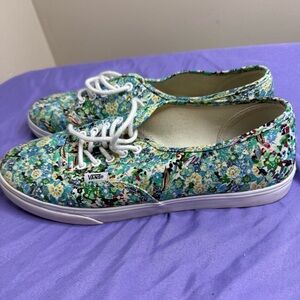 Vans, Multi-Colored with Floral print, US Size 9 in women and 7.5 in men